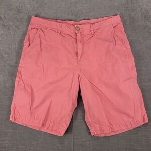 Johnnie-O Chino Shorts‎ Flat Front Casual Summer Preppy Golf Shorts Sz 36